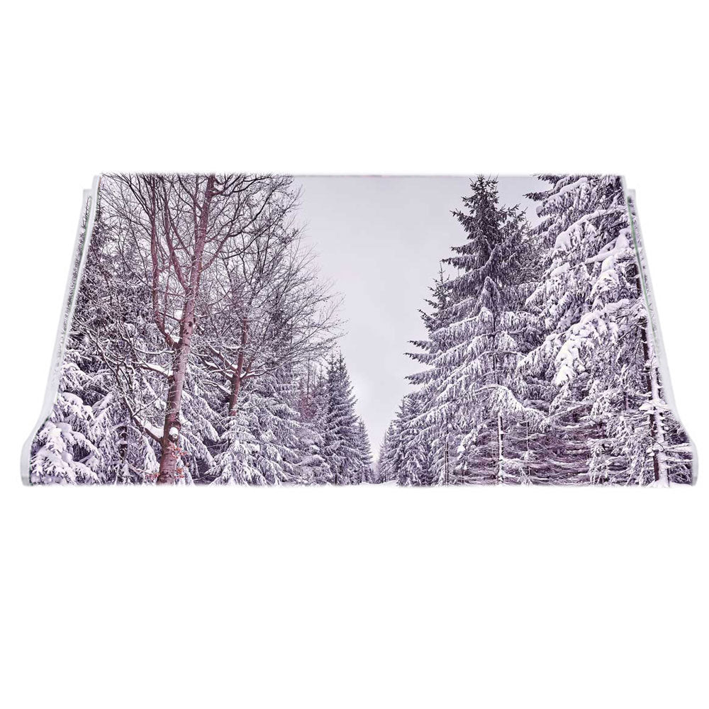 Winter Snow Backdrops Photo Studio Vinyl Tree Photography Props Background 7x5ft