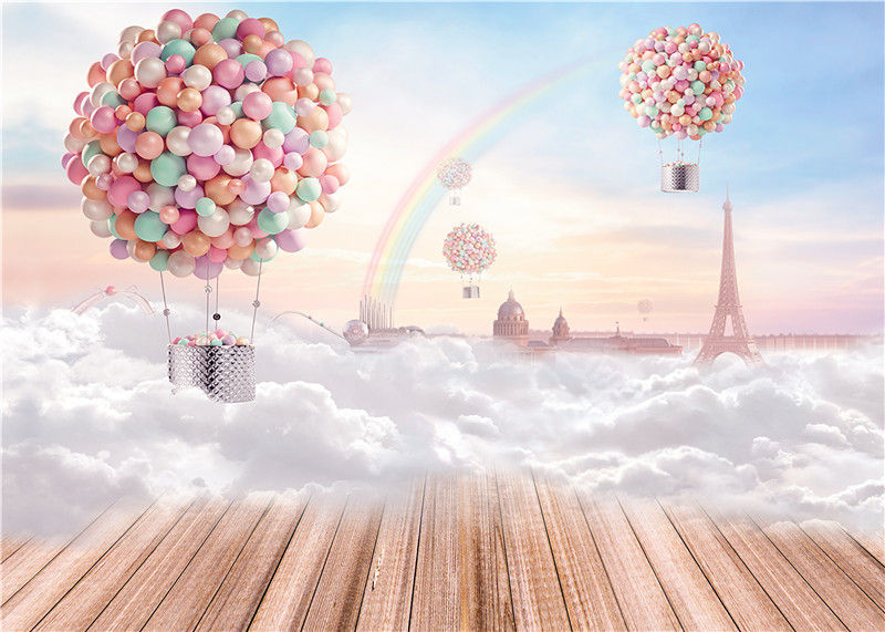 Balloons Photography Backdrops Children Photo Studio Background Vinyl 7x5FT QX03