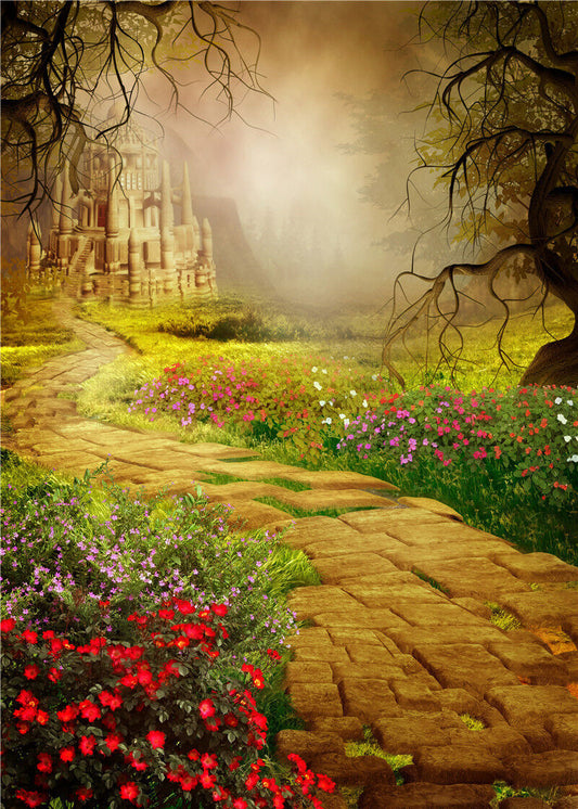 Vinyl Background Photo Studio Props Fantasy Photography Backdrops Castle 5x7FT