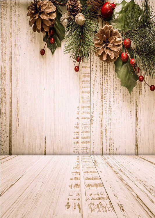 Photography Backdrop Wooden Floor Photo Studio Props Baby Background Vinyl 5x7FT