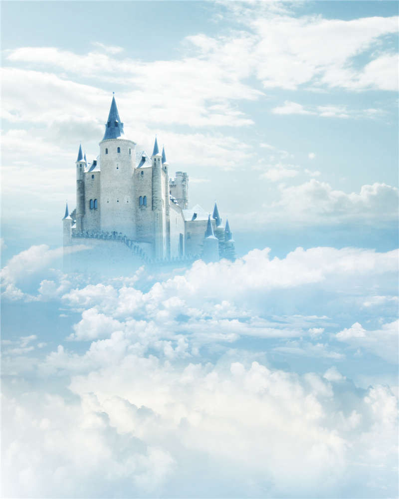 Photo Background for Baby Studio Props Castle Photography Backdrops Vinyl 5x7FT
