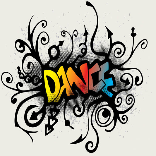 Dance Party Vinyl Backdrops Photo Props Photography Background for Studio
