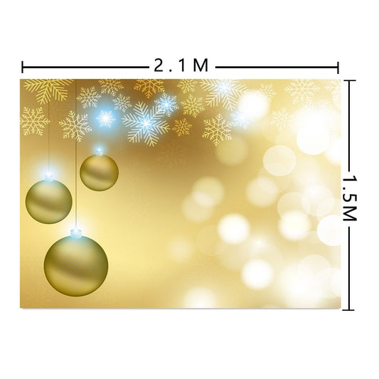 Christmas Backdrops for Photography  Balls Winter Light Decoration Photo Studio