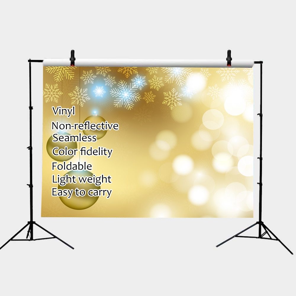 Christmas Backdrops for Photography  Balls Winter Light Decoration Photo Studio