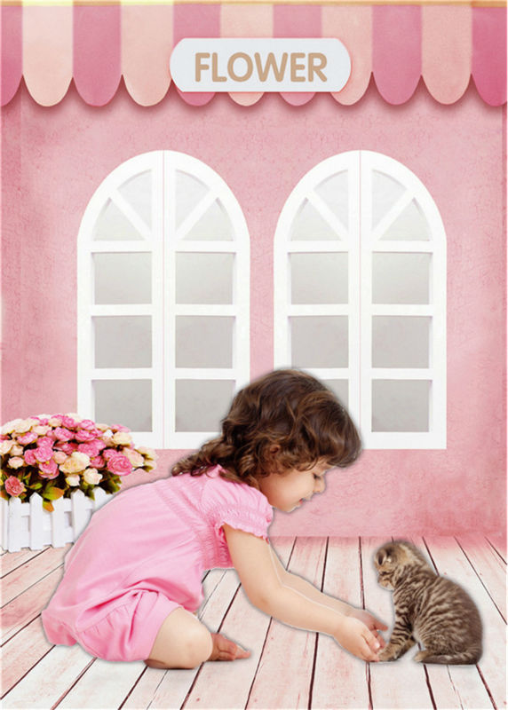 Wooden Floor Baby Background 5x7FT Vinyl Children Photography Backdrops Studio