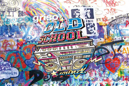 Photo Background Vinyl Old School Photography Backdrops Graffiti Studio Props