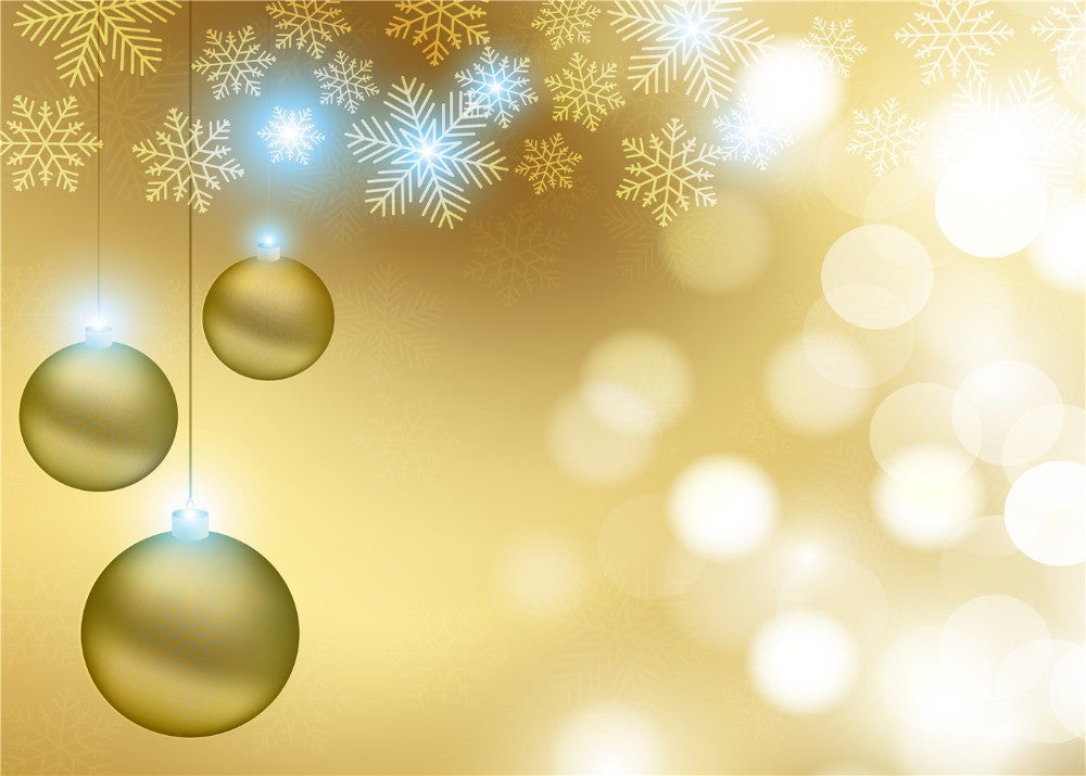 Christmas Backdrops for Photography  Balls Winter Light Decoration Photo Studio