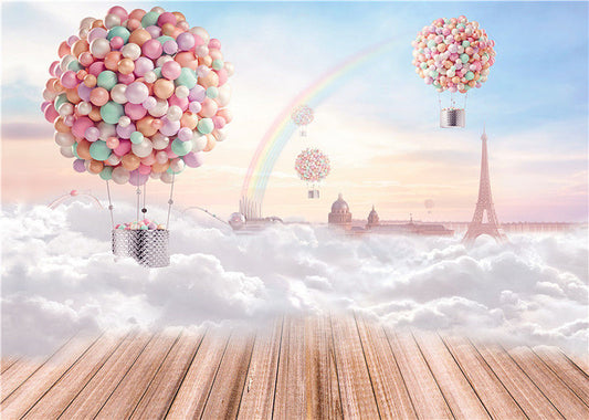 Balloons Photography Backdrops Children Photo Studio Background Vinyl 7x5FT QX03